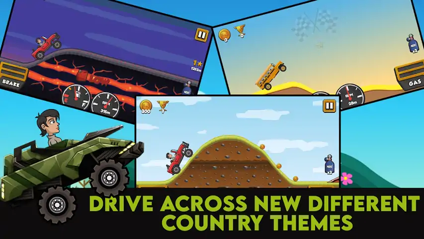 越野山赛车乐趣-爬山冒险