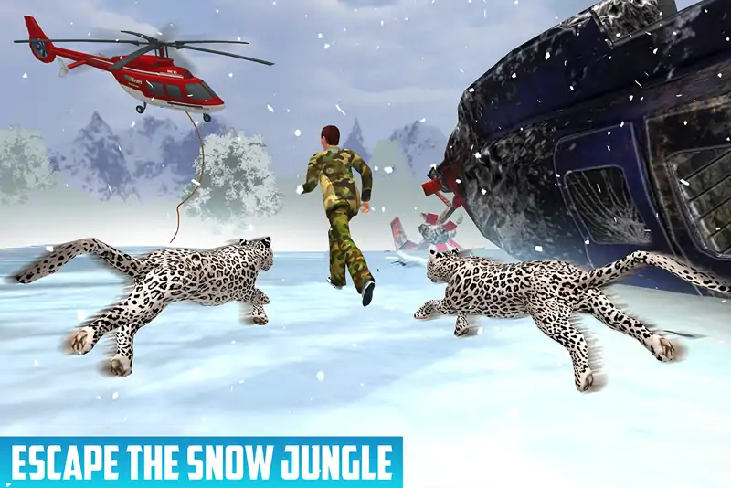 雪地车丛林生存