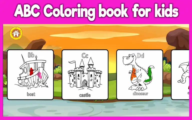 儿童ABC追踪和着色