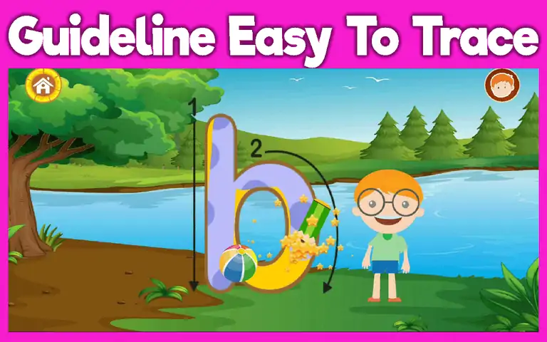 儿童ABC追踪和着色