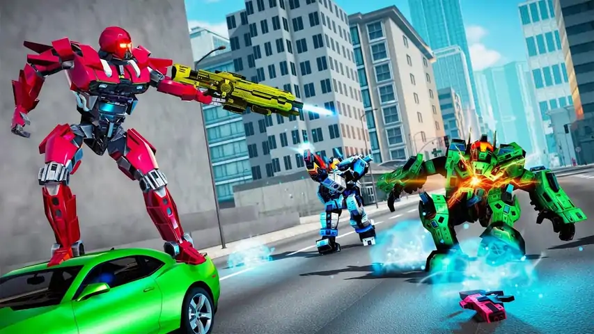 直升机改造战争机器人英雄：坦克射击