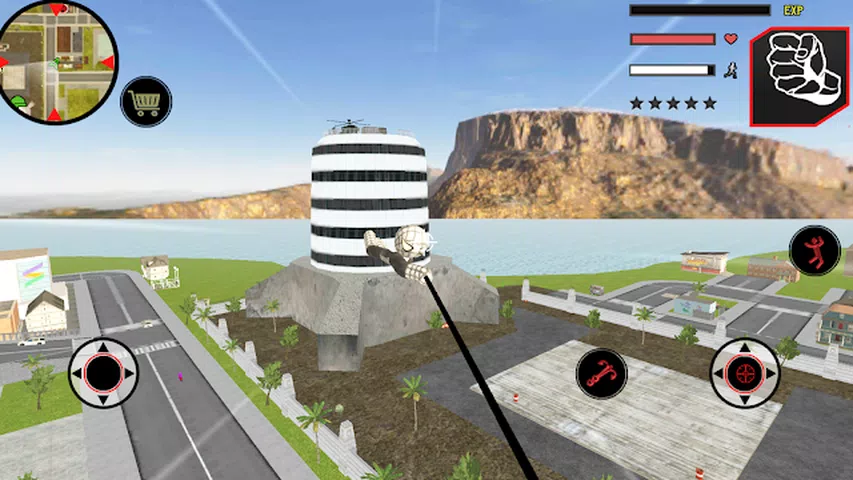 蜘蛛火柴人绳索英雄Gangstar