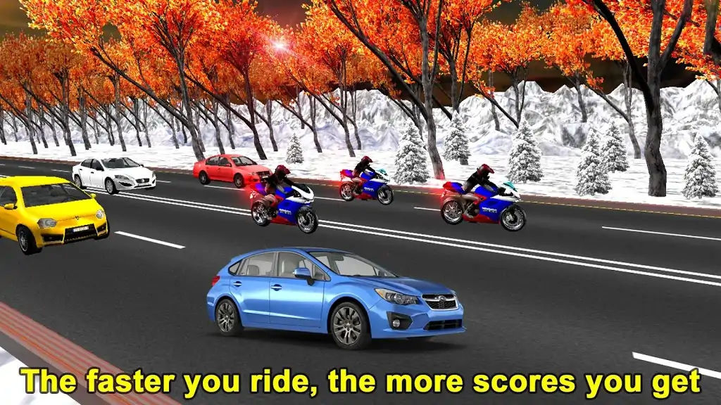 警察摩托车追逐