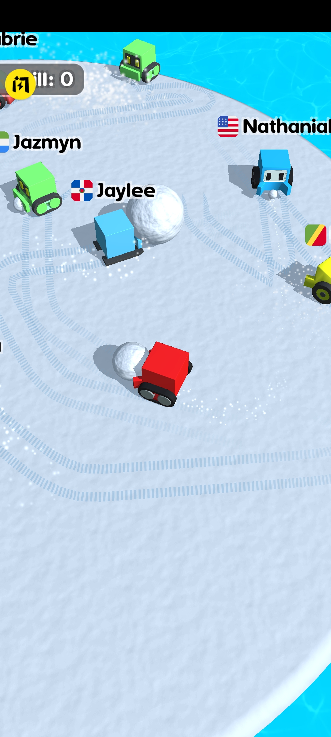 碰碰车–打雪仗