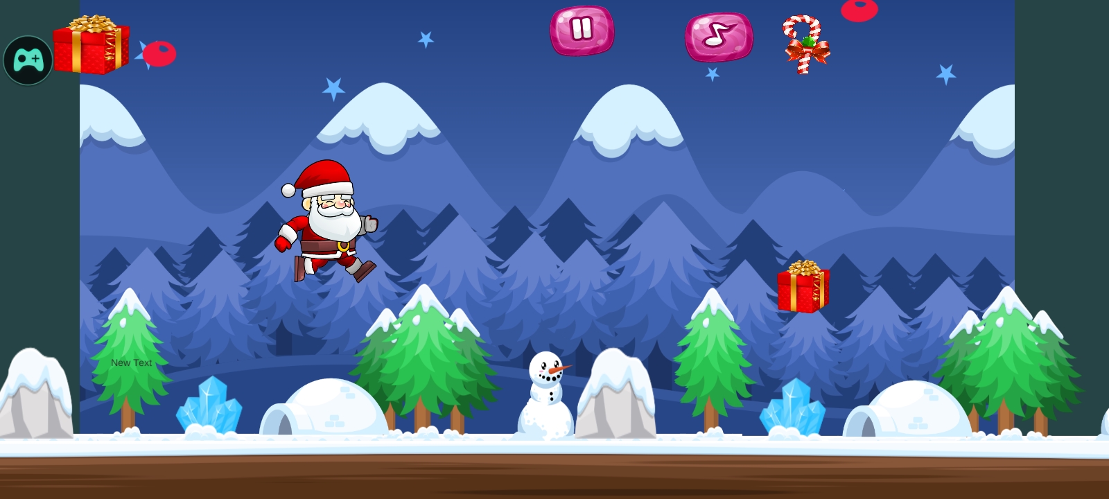 运行圣诞老人圣诞节