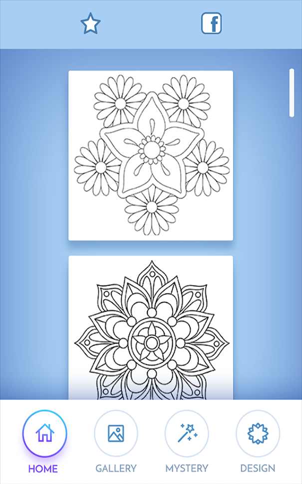 花朵曼陀罗：涂色本