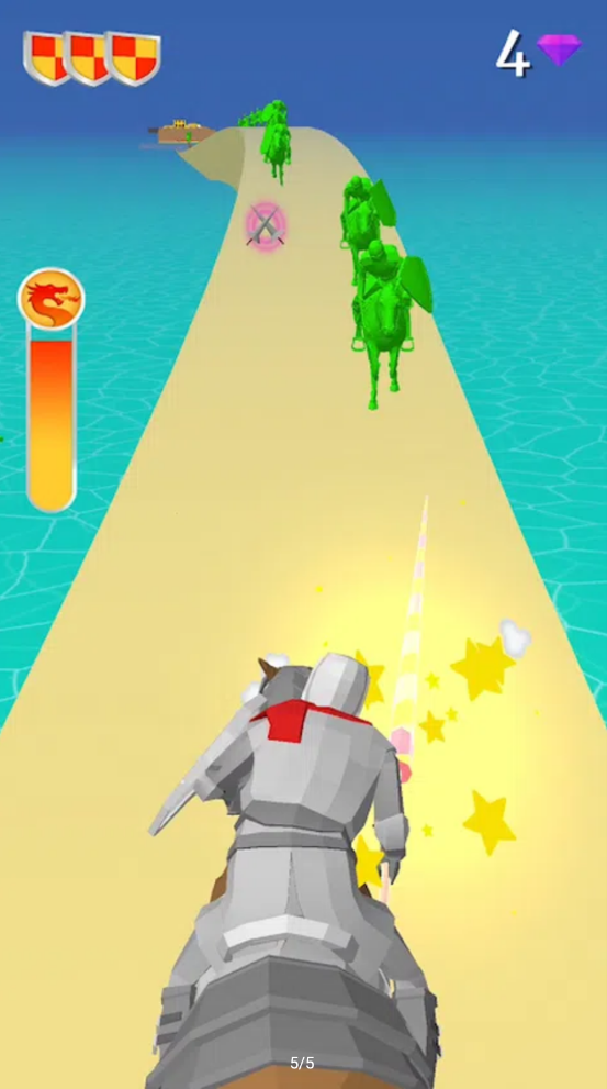 骑士和矛3D：跑步！