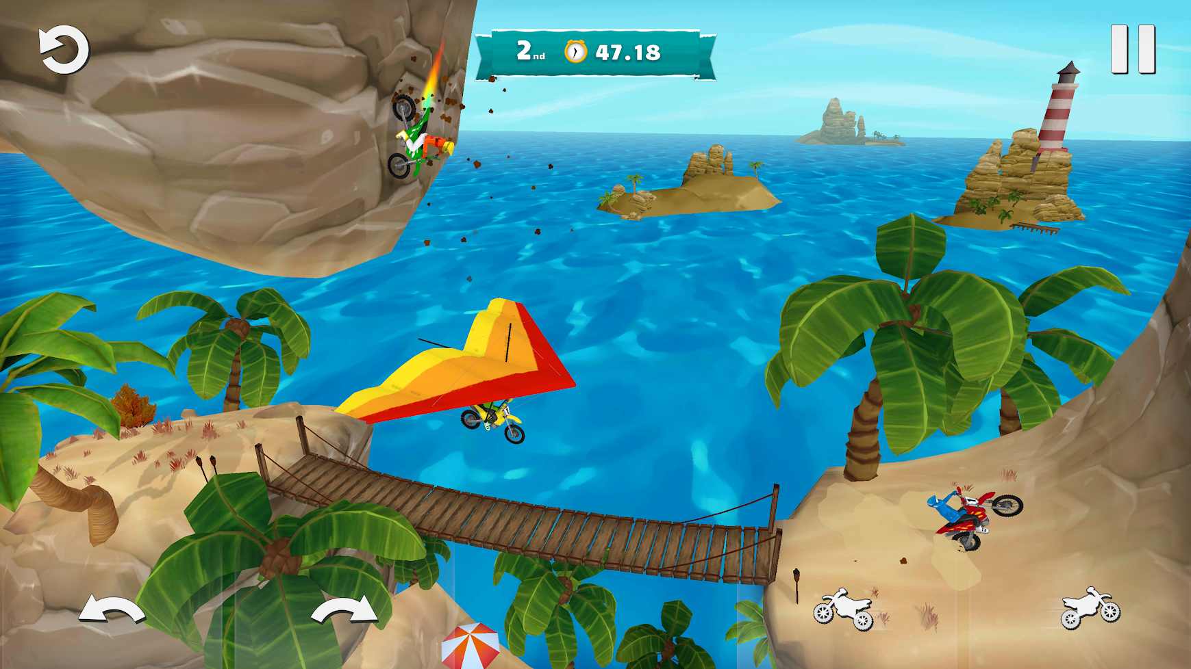 滑翔伞越野摩托