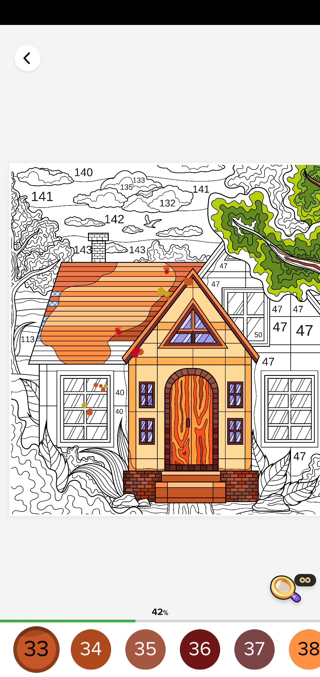 滑动的数量颜色:着色游戏 滑动的数量颜色:着色游戏