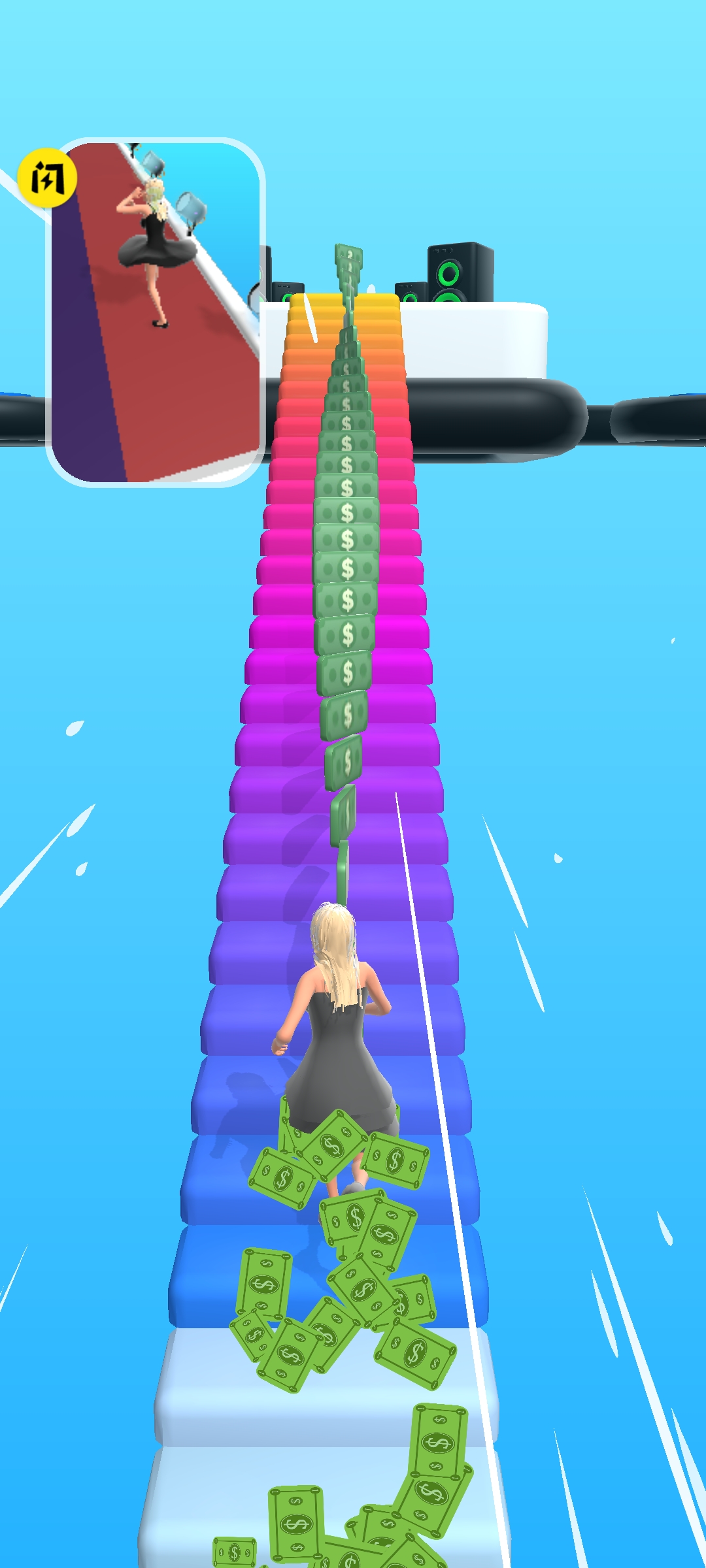 男生女生向前冲