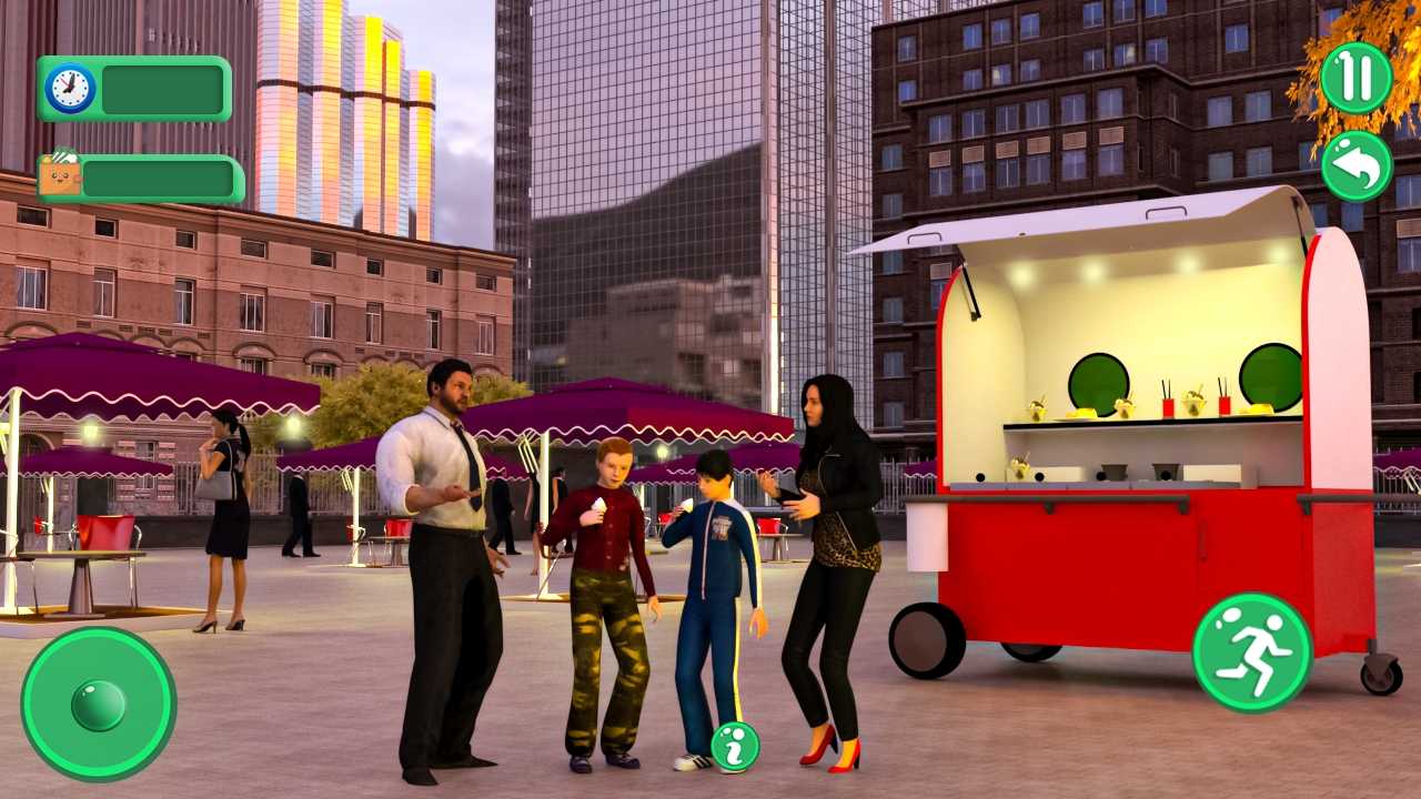 与妈妈一起超市购物