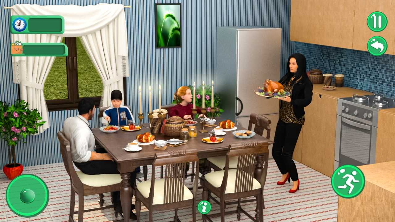 与妈妈一起超市购物