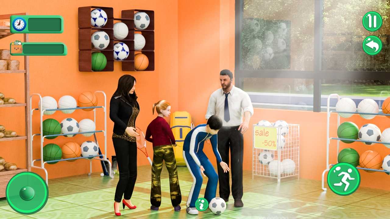 与妈妈一起超市购物