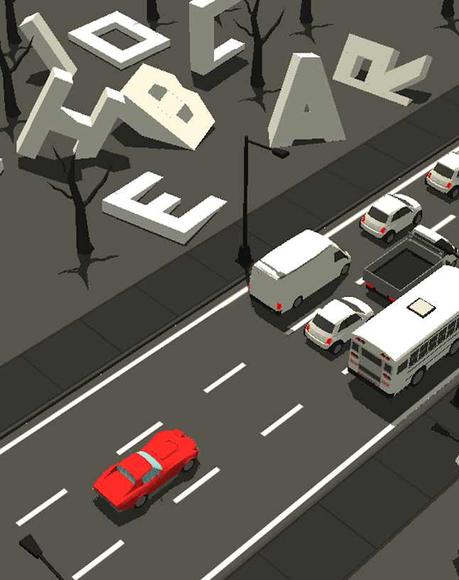 通勤：交通繁忙