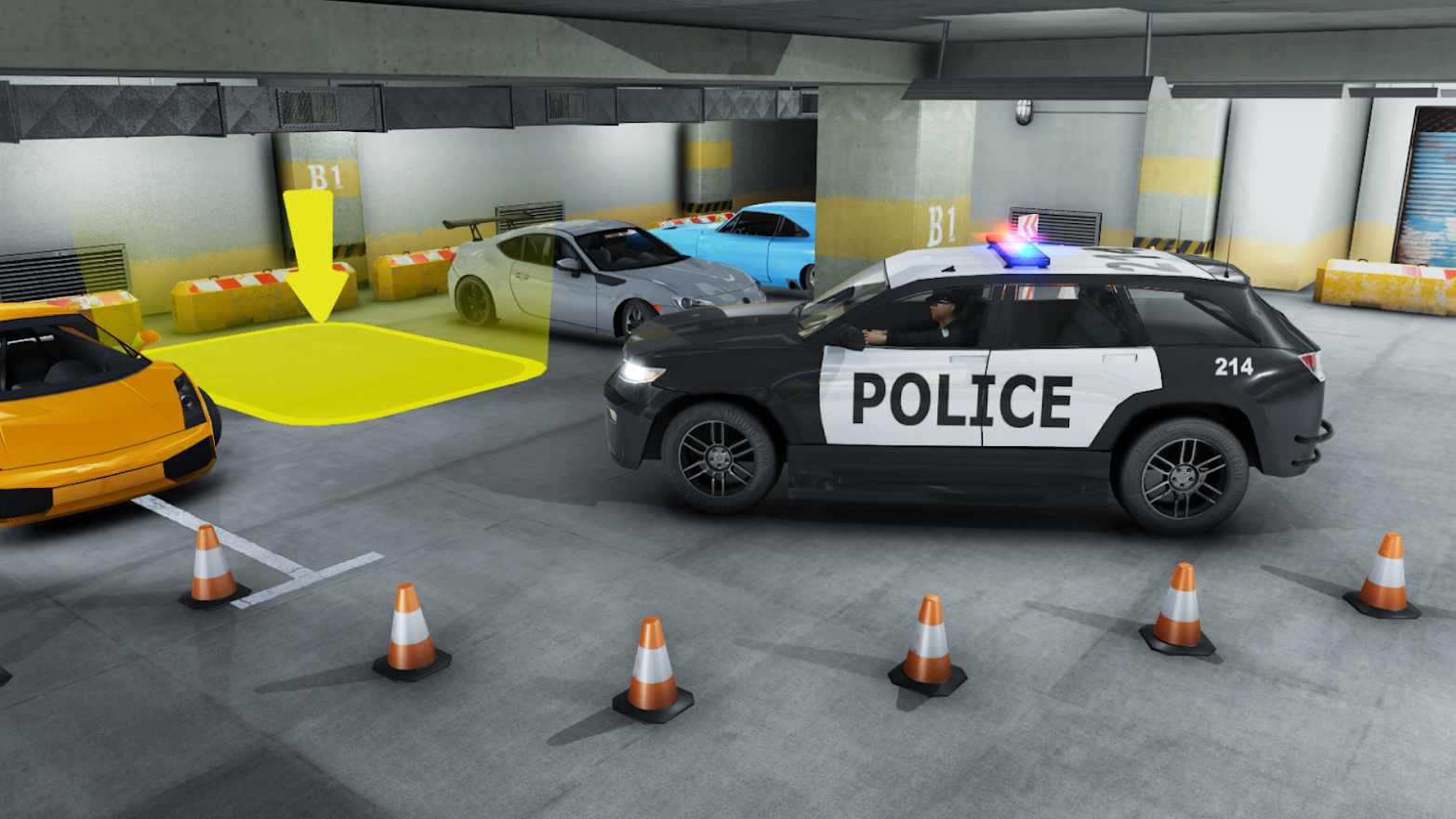 警车停车模拟器