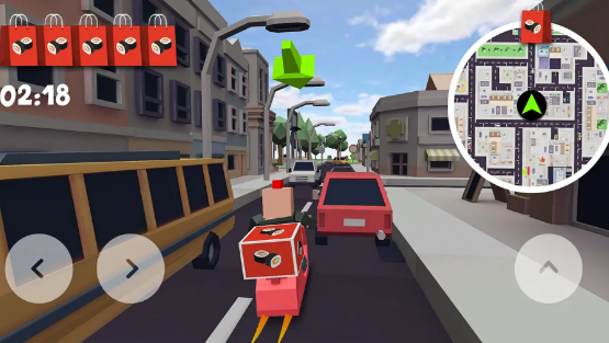 摩托骑士速递员