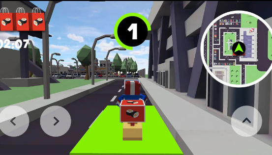 摩托骑士速递员