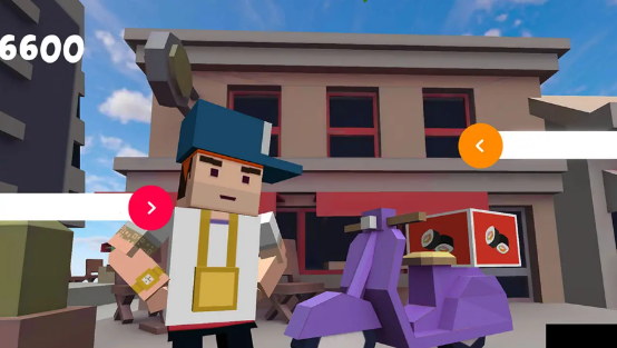 摩托骑士速递员