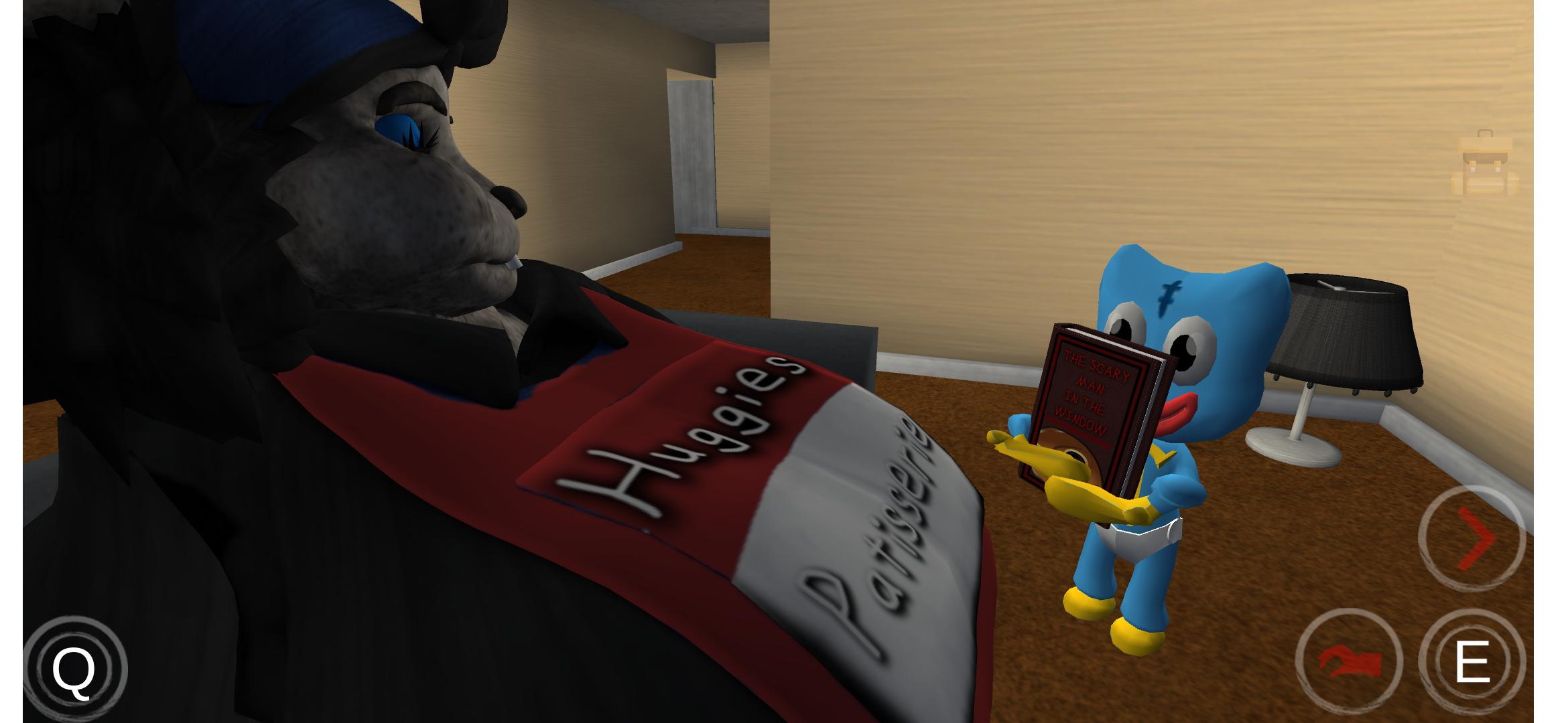 可怕的人在窗口拥抱