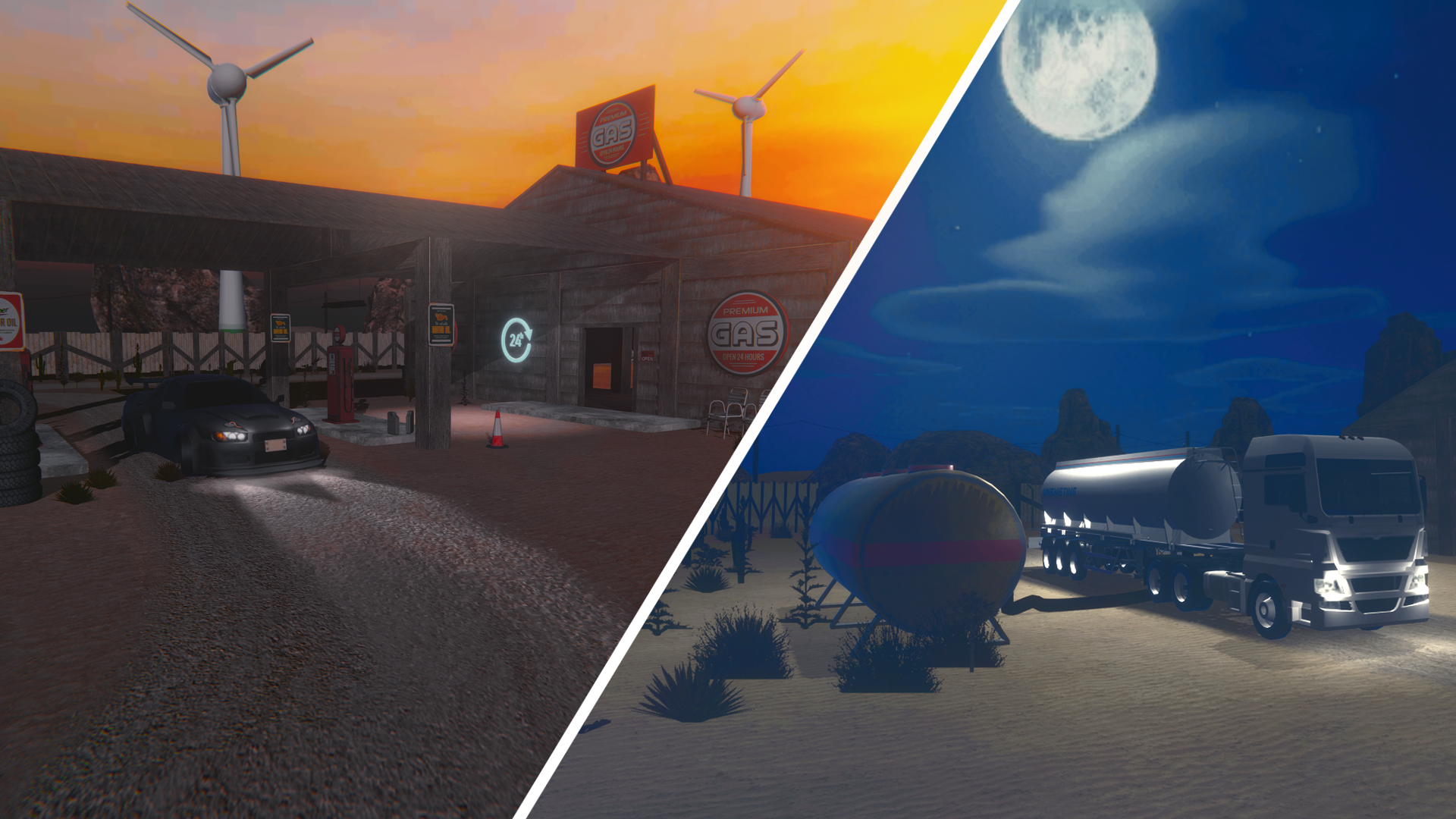 空闲加油站模拟