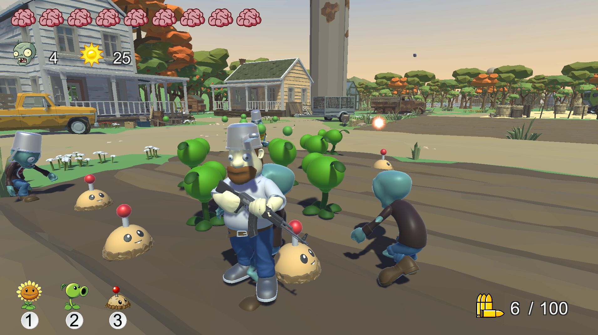 植物大战僵尸戴夫有枪(只因僵尸)