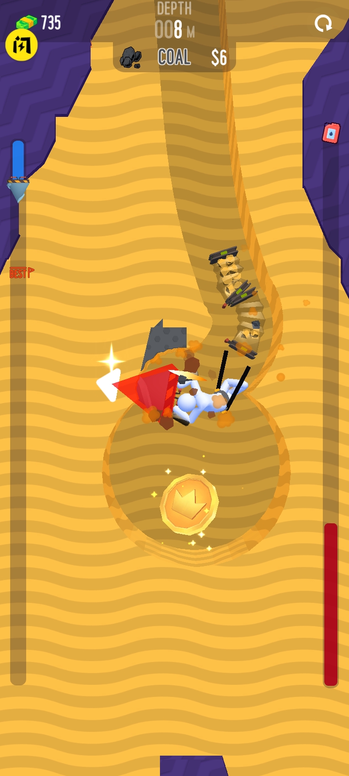 钻探机-矿山和石头