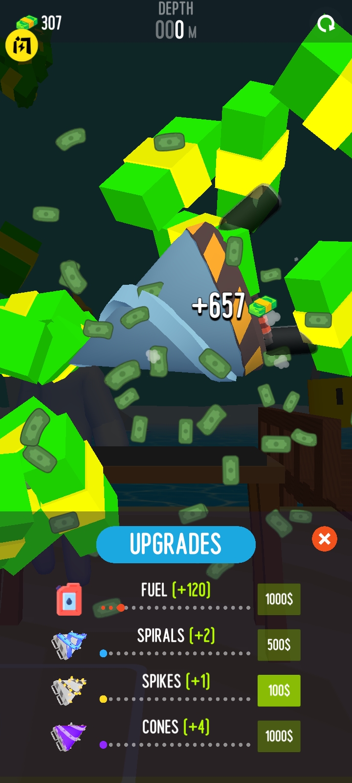 钻探机-矿山和石头