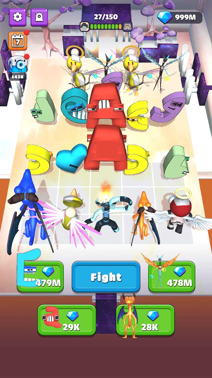 合并怪物彩虹字母表