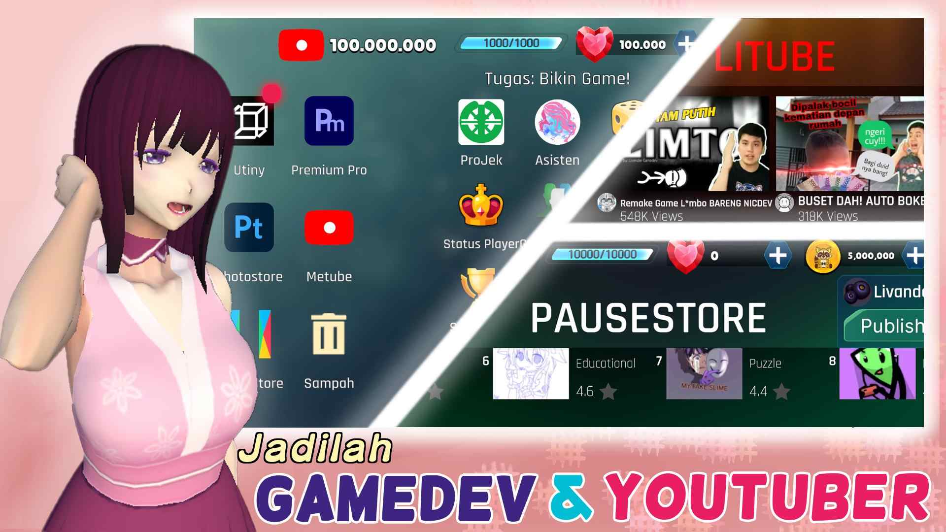 GameDev LiTuber模拟器