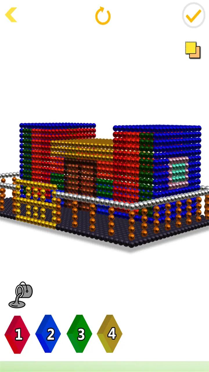 房屋磁铁世界3D：由电磁球建造