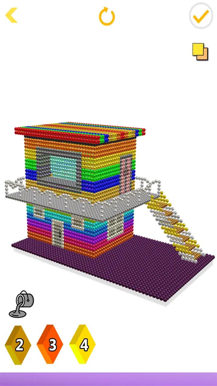 房屋磁铁世界3D：由电磁球建造