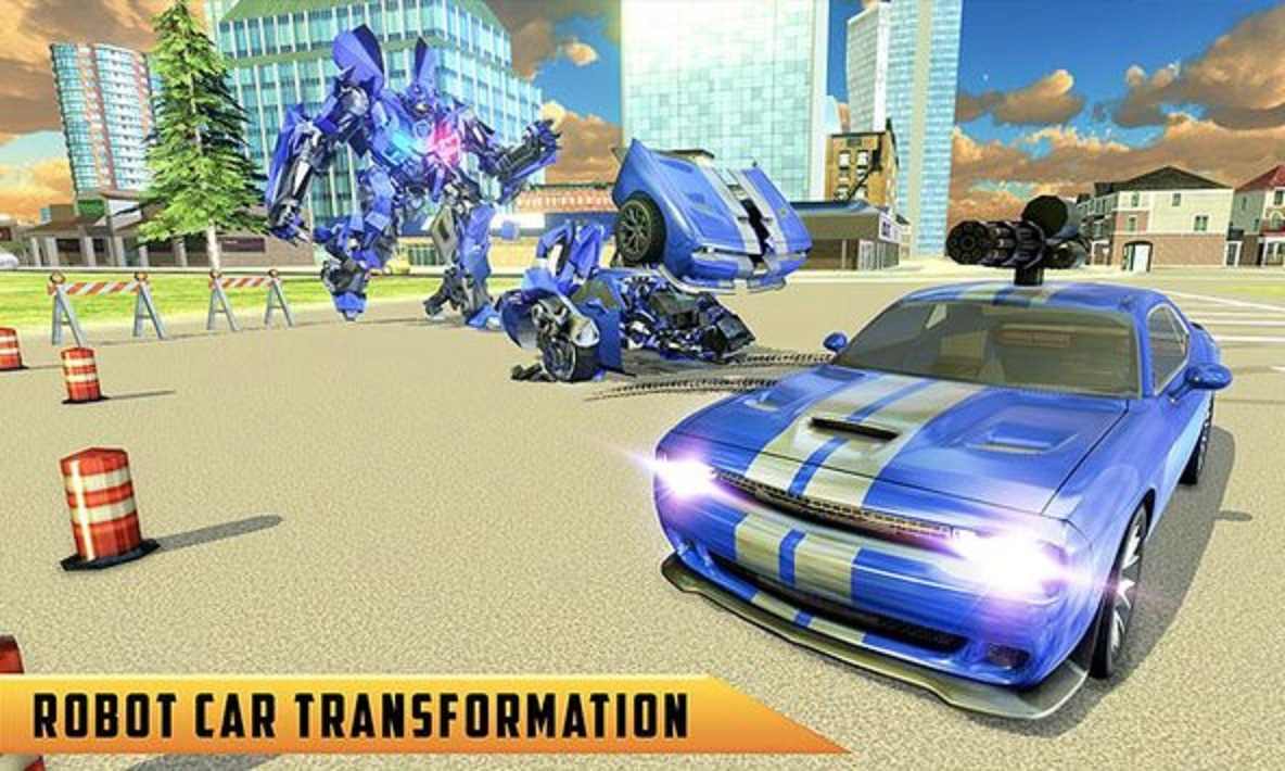 美国警方变换机器人汽车警匪野马 美国警方变换机器人汽车警匪野马