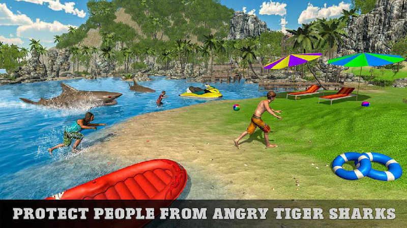 水下虎鲨攻击FPS狙击手 水下虎鲨攻击FPS狙击手