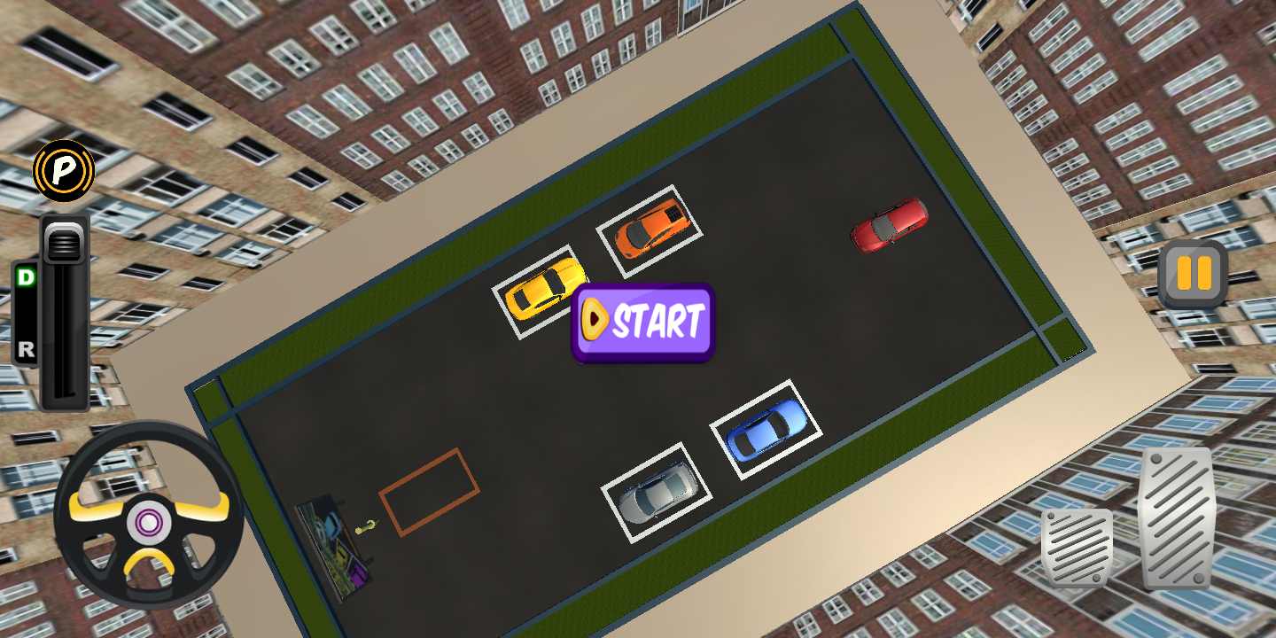 拥挤的停车场3D 拥挤的停车场3D