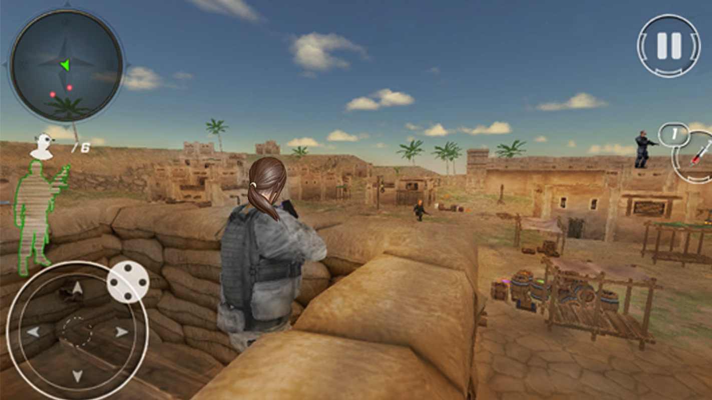 狙击手女突击队员