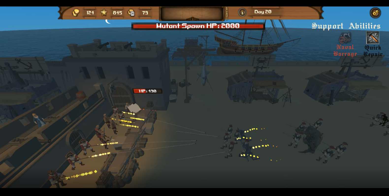 海盗群体防御生存