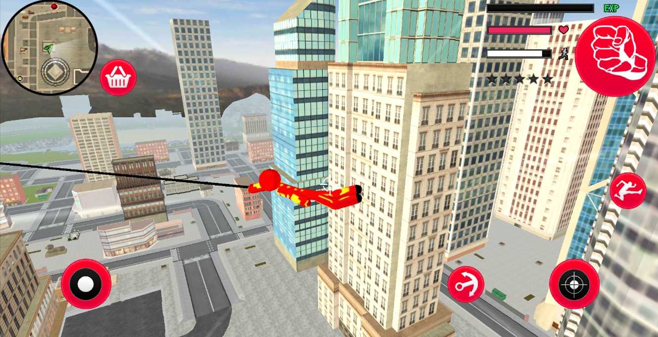 火柴人绳索英雄:钢铁侠