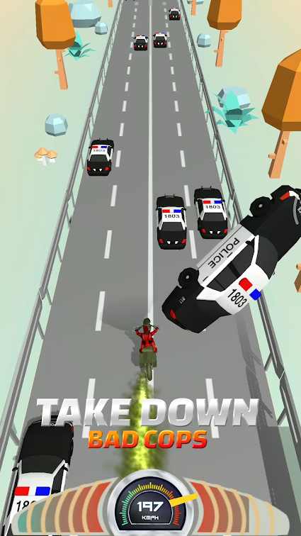 卡通自行车赛车