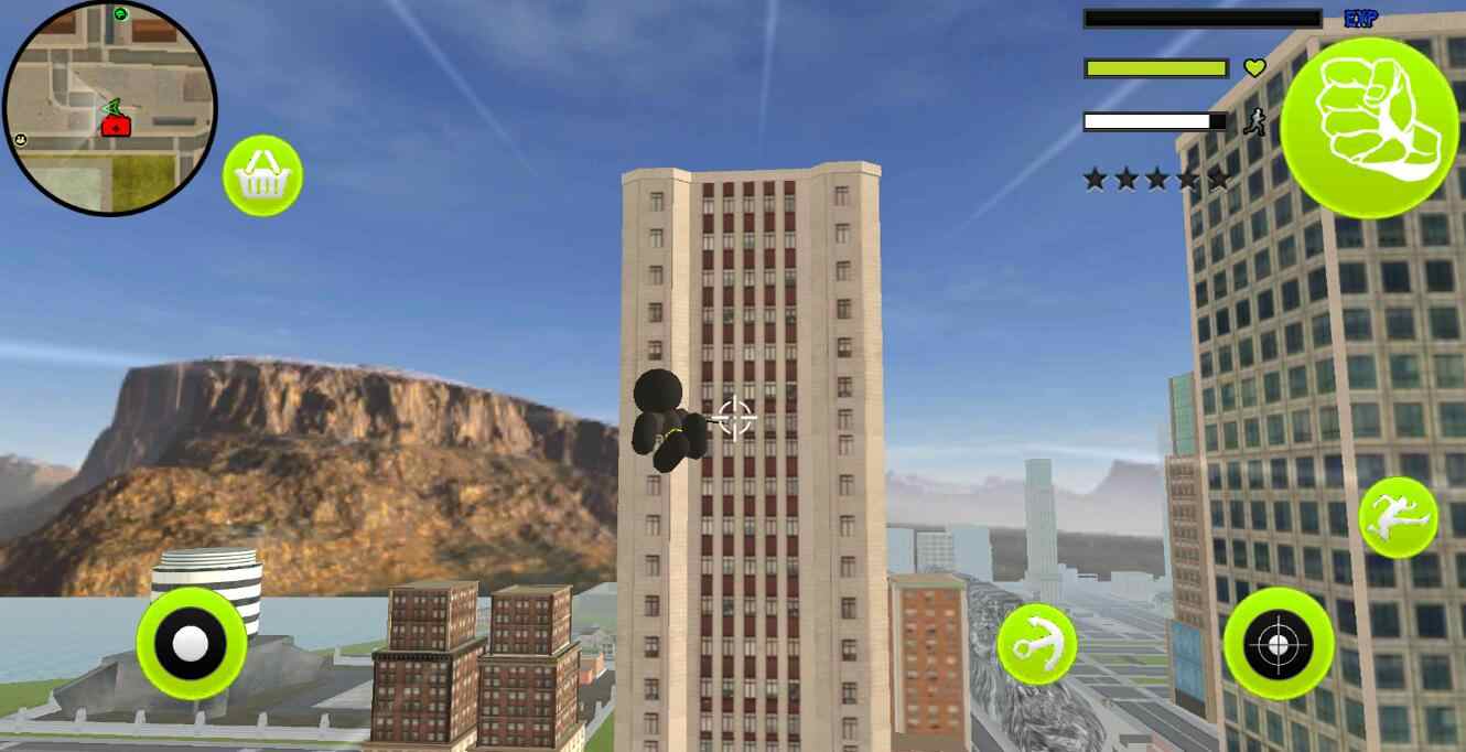 蝙蝠侠火柴人绳索英雄