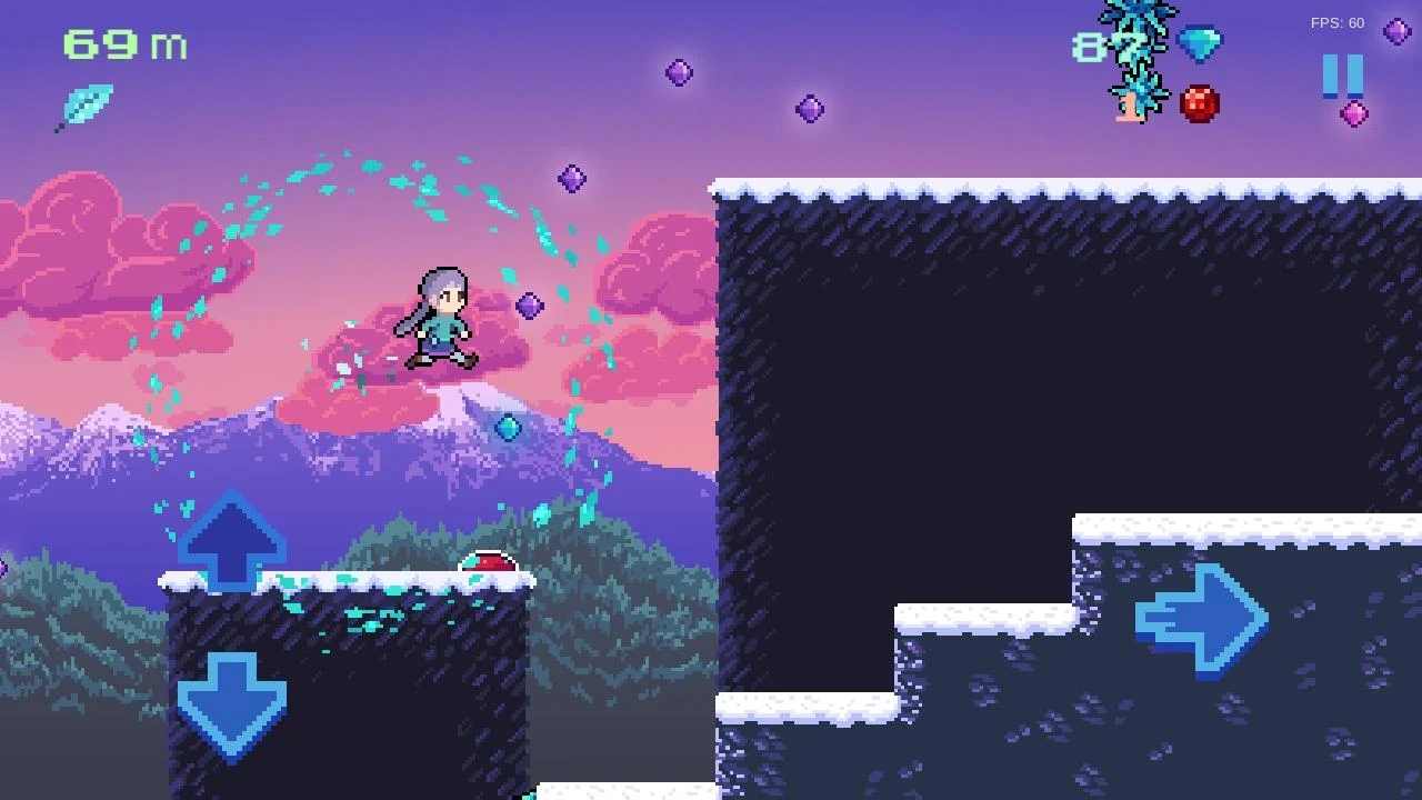 无尽的像素跑酷