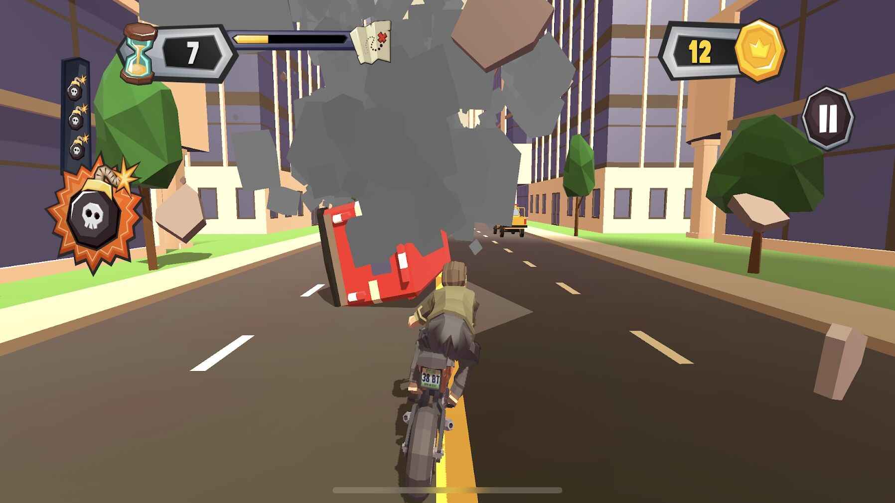 混乱交通摩托车骑士