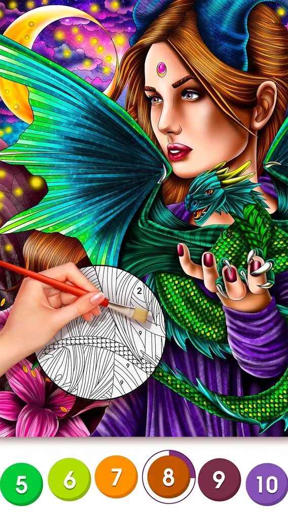 按数字上色的秘密