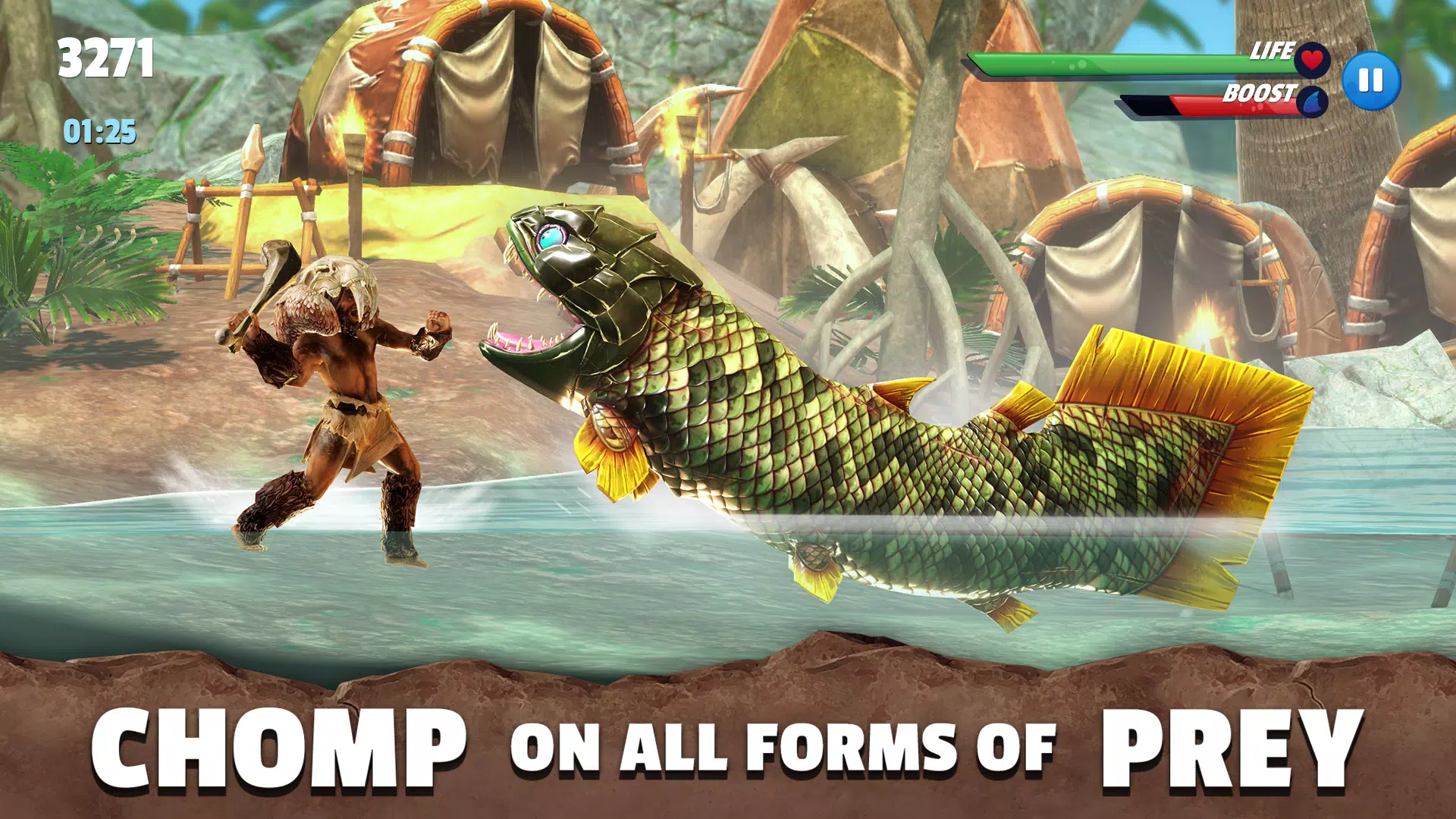 饥饿鲨：史前世界汉化版(大量金币钻石)