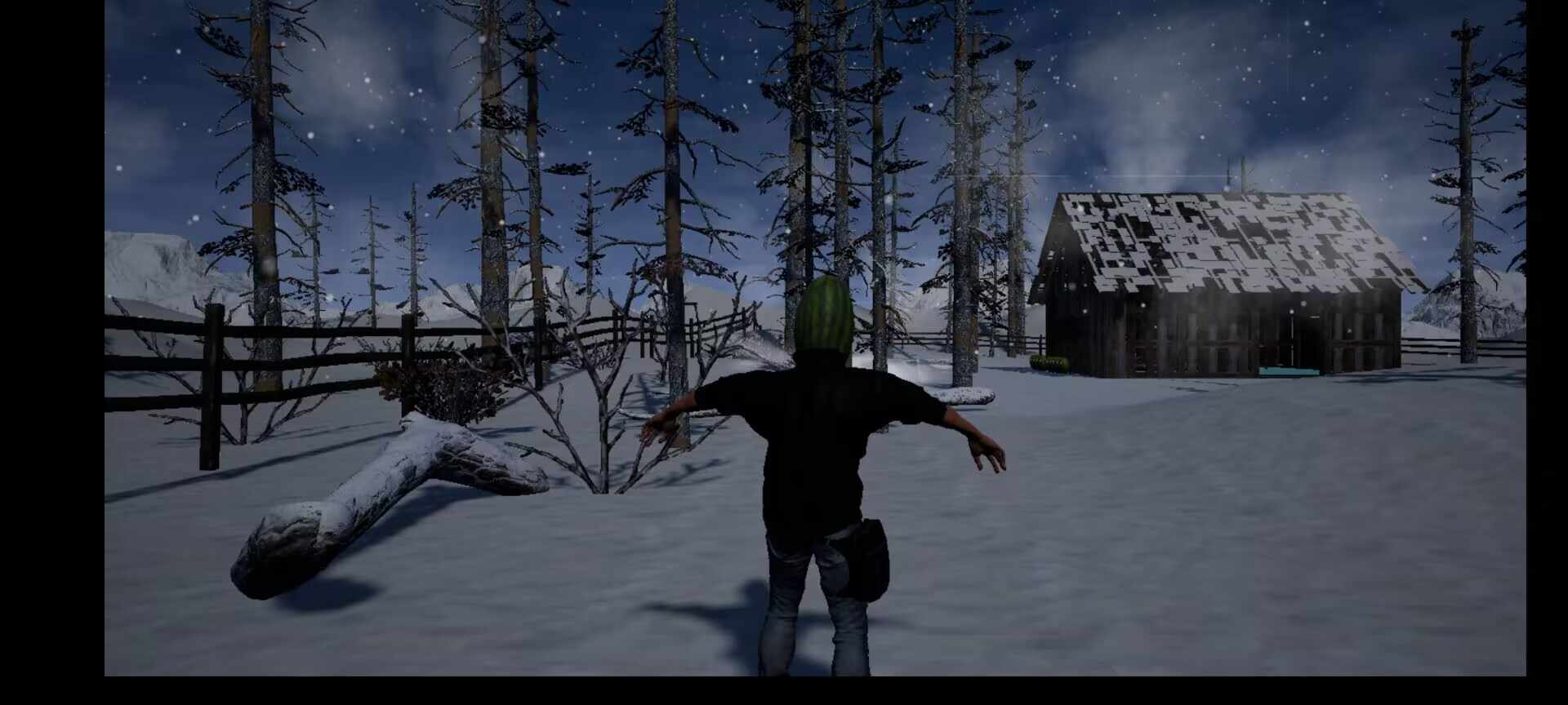 修理小木屋(拯救受冻美女)