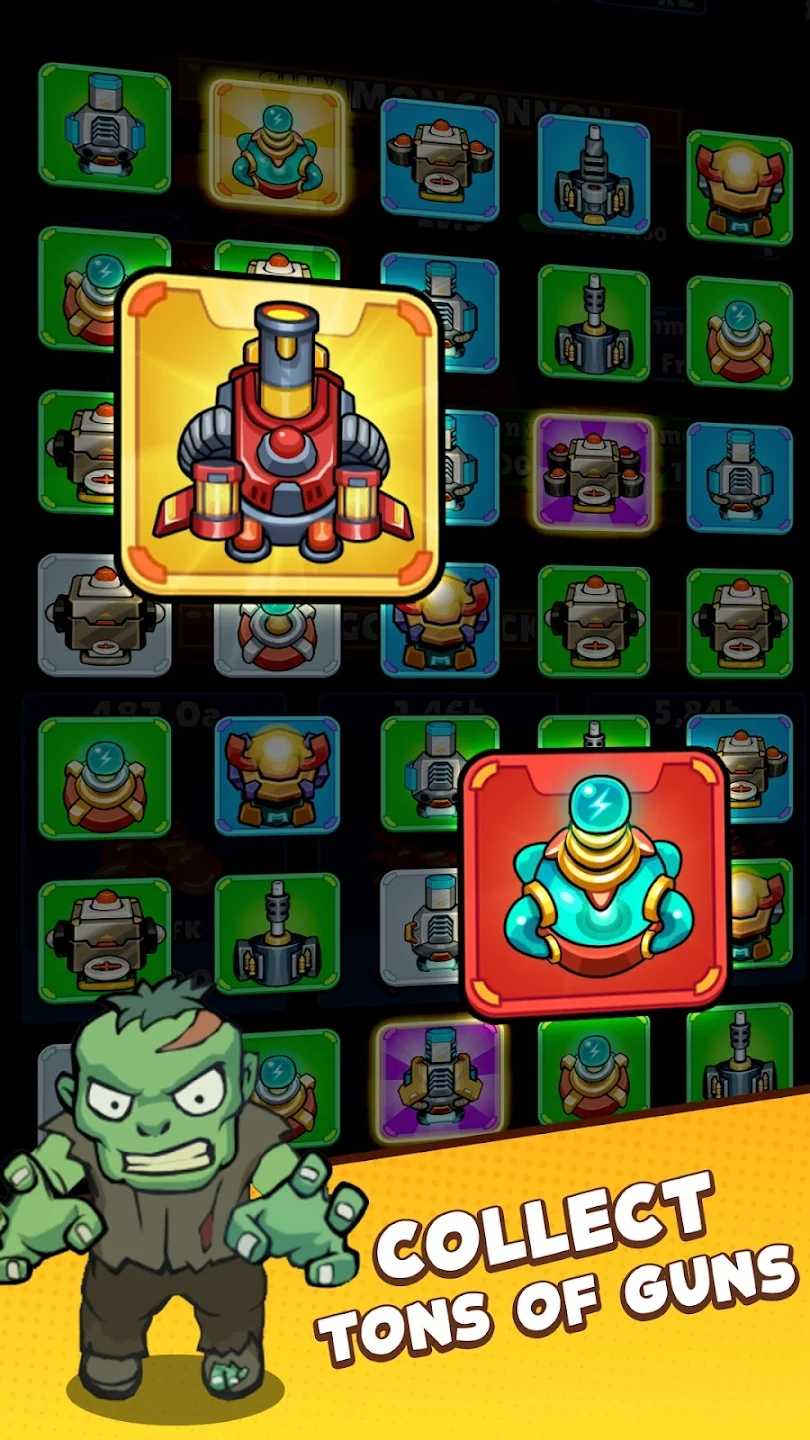 合并大炮:空闲僵尸战争 合并大炮:空闲僵尸战争