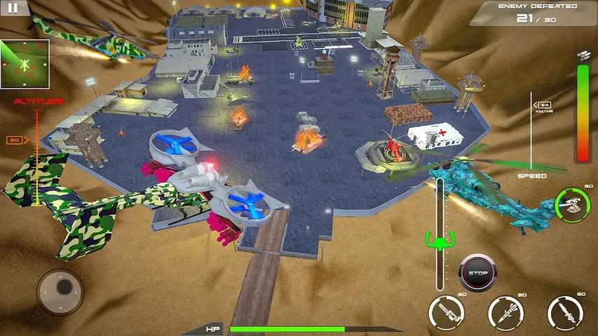 武装直升机战斗枪罢工游戏