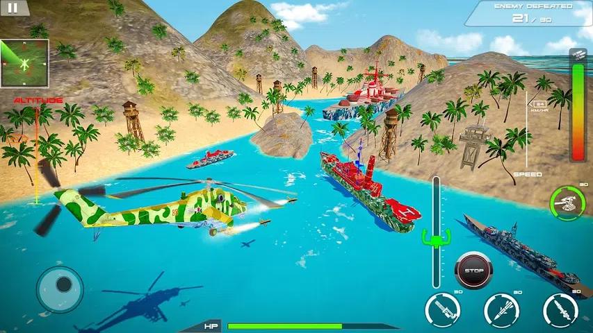 武装直升机战斗枪罢工游戏