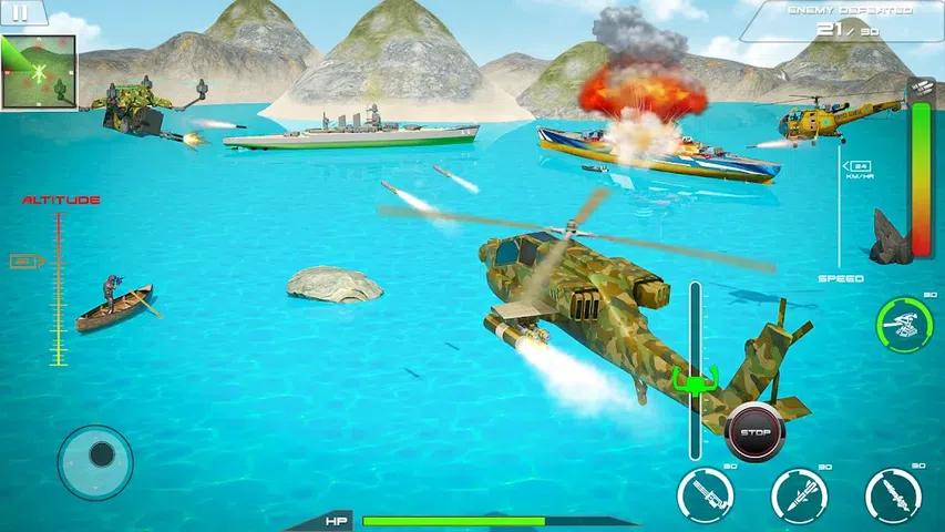 武装直升机战斗枪罢工游戏