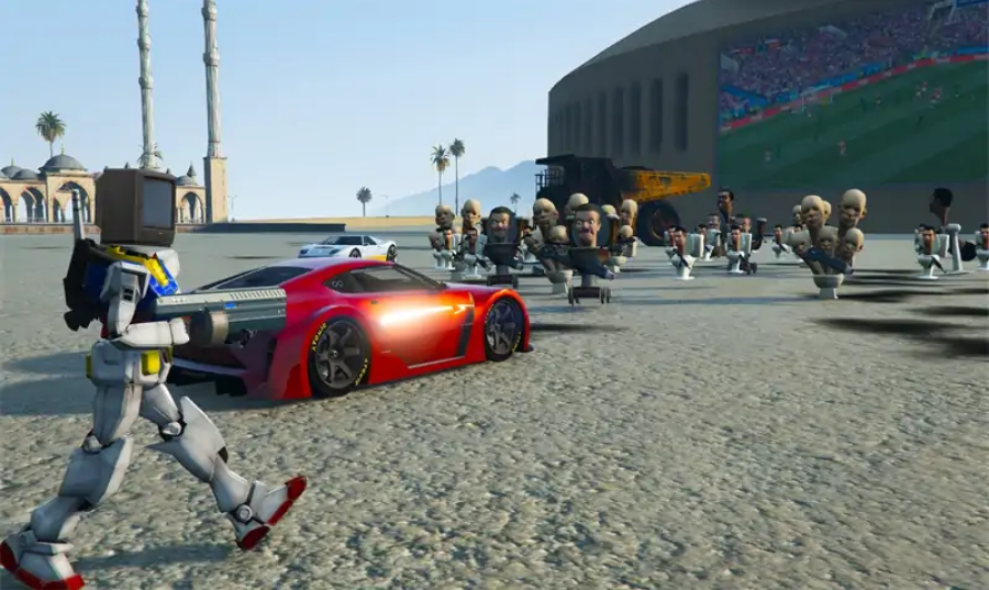 机器人马桶头∶厕所大战 机器人马桶头∶厕所大战