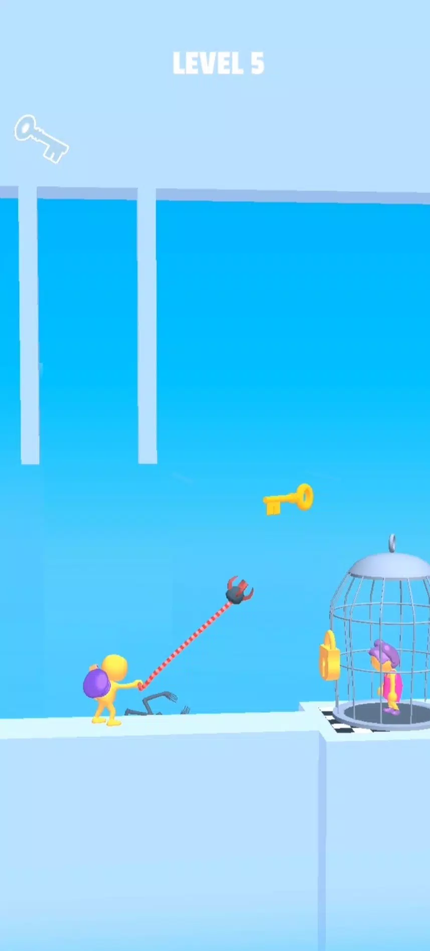 用绳索拴住敌人